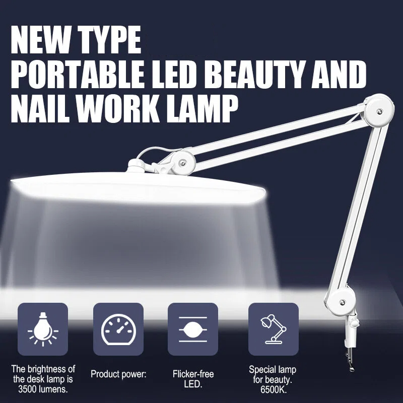 Home Office Programmer - 24W LED Desk Lamp with Clam