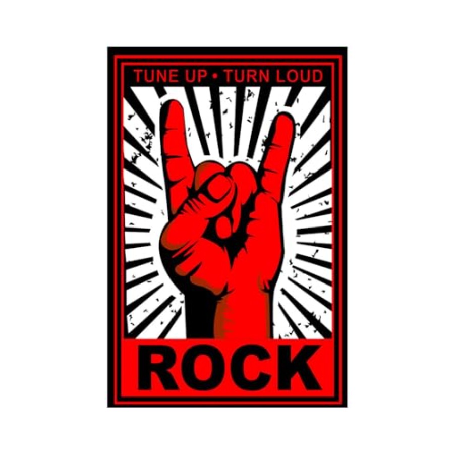 Home Office With Plants - Music Tin Signs, Rock Bands Metal