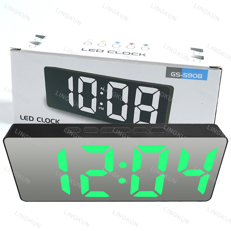 Led Desk Clock - 1pc LED Mirror Digital Clock Bedroom