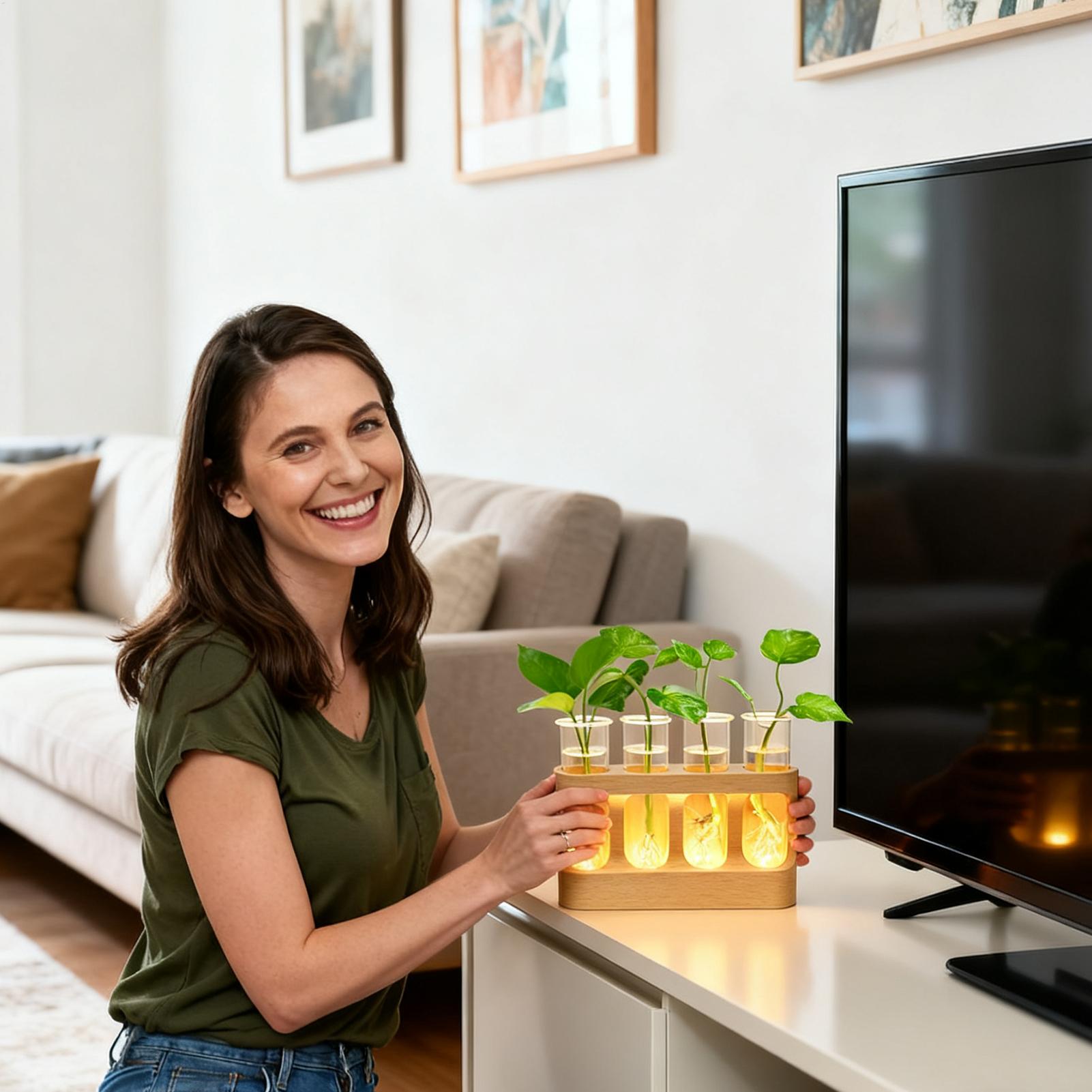 LED Plant Propagation Station  - đánh giá và giá Home Office With Plants