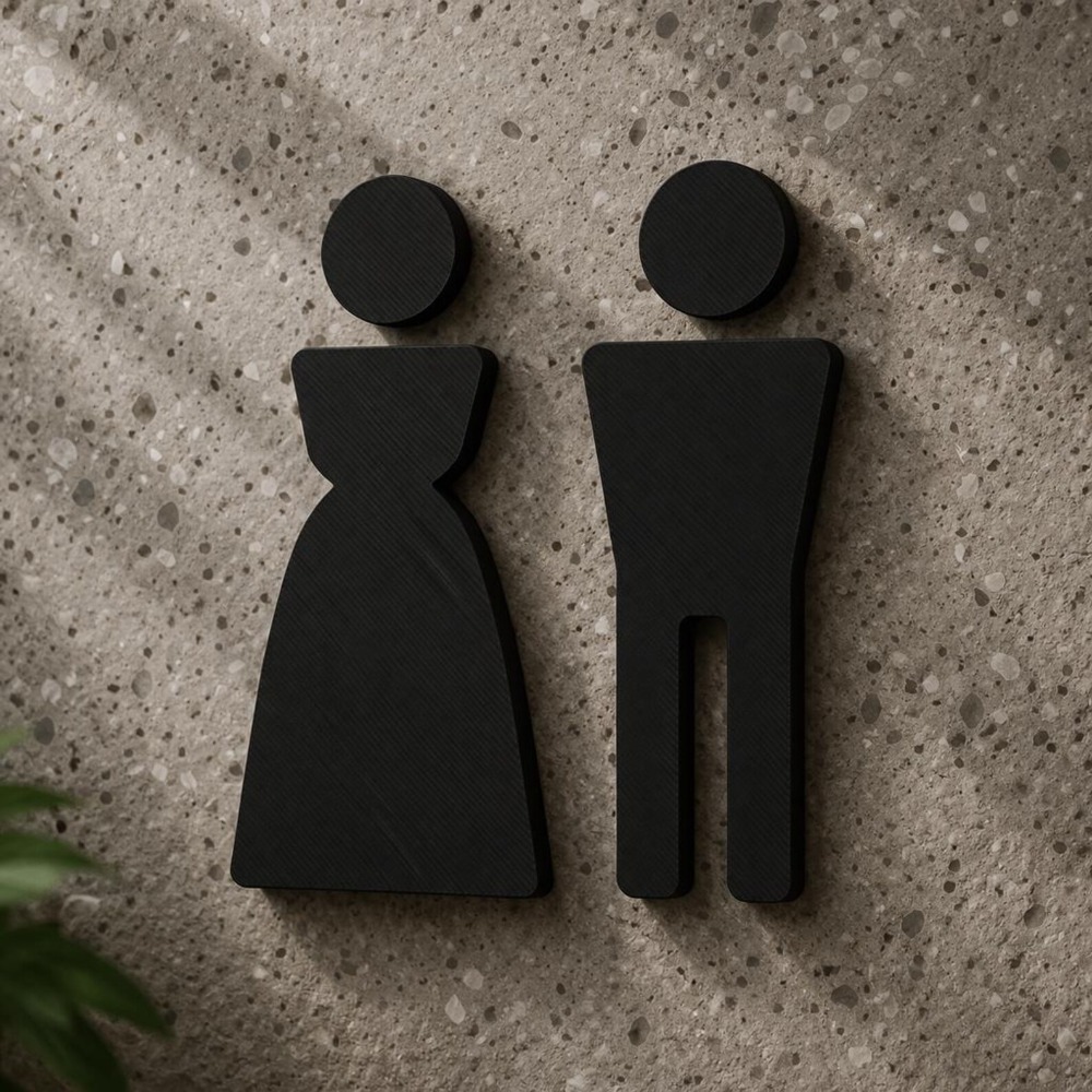 Minimalist 3D Printed Male Fem - đánh giá và giá Home Office Icon