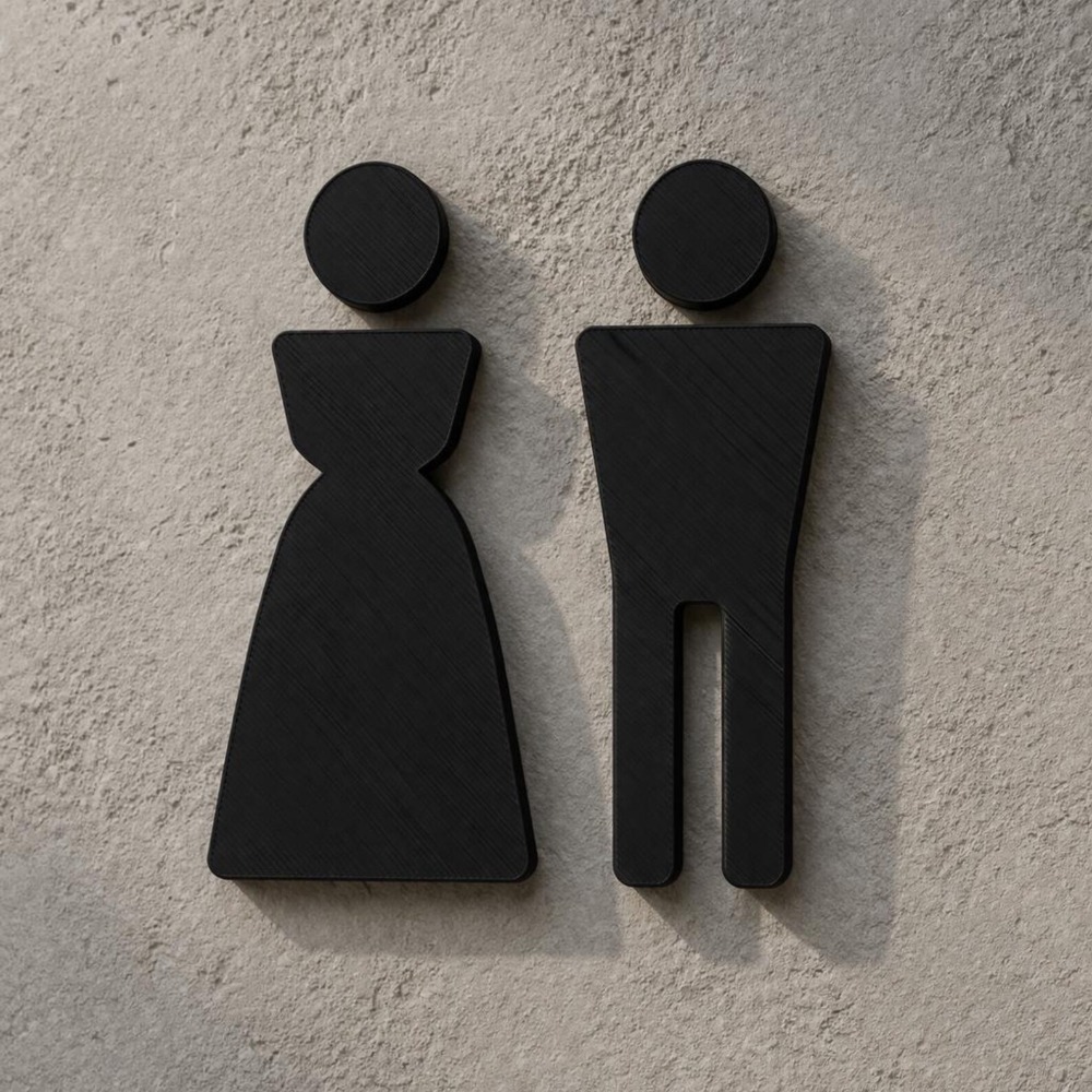 Minimalist 3D Printed Male Fem - đánh giá và giá Home Office Icon