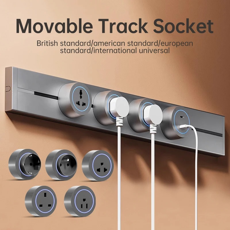 Hidden Wall Socket Power Rail  - đánh giá và giá Power Strip Desk