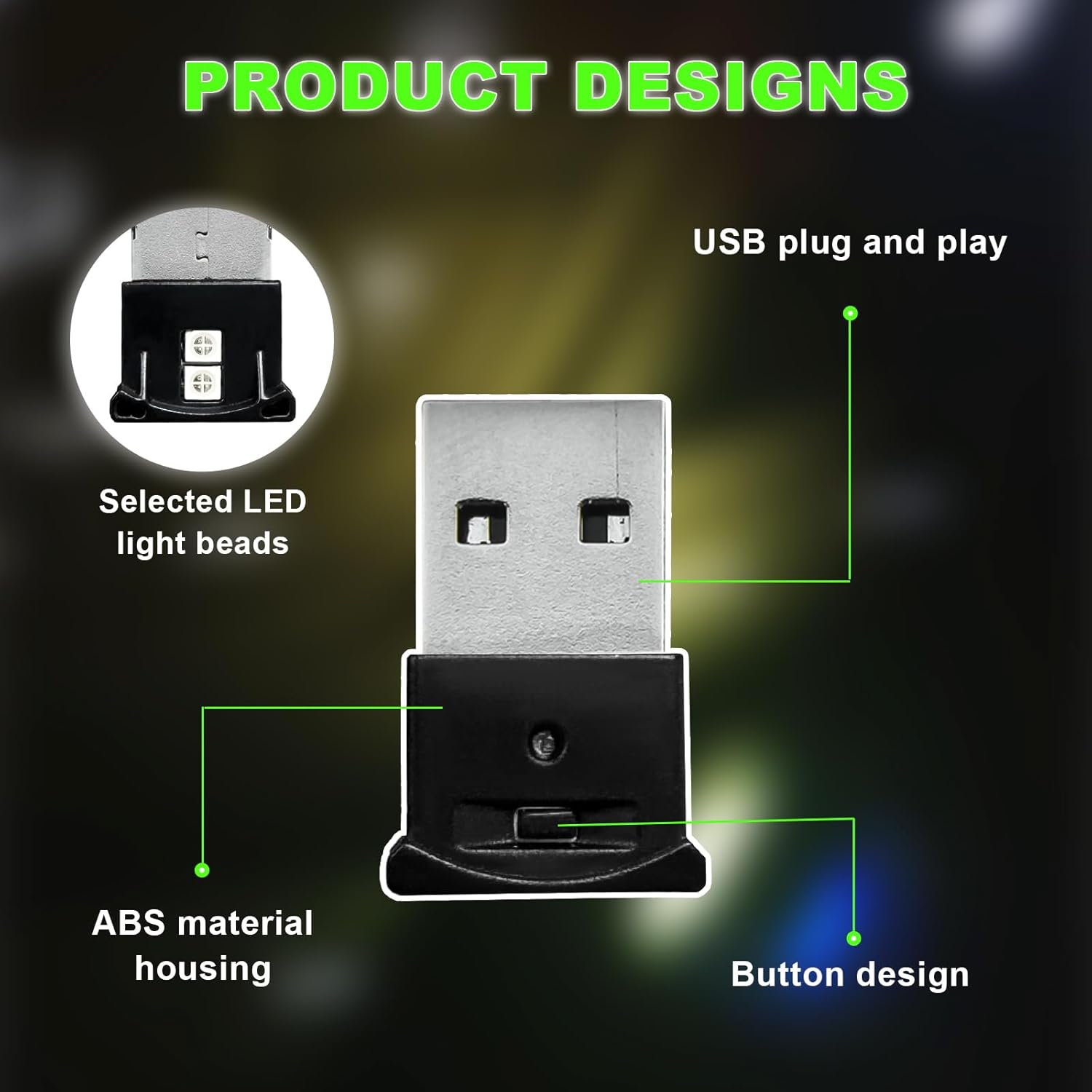 2PCS Mini USB LED Light, 8 Col - đánh giá và giá Home Office Laptop