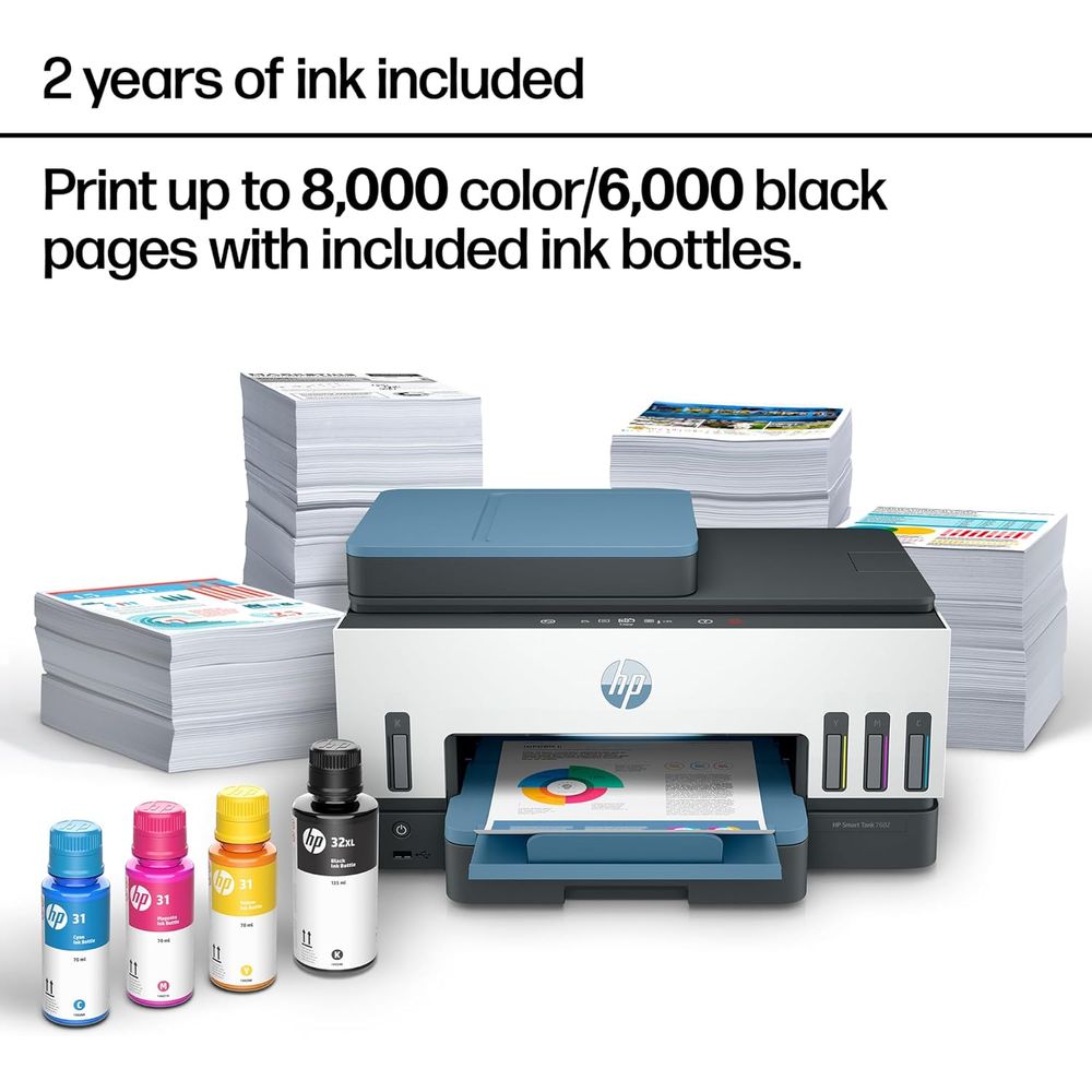 Smart Tank 7602 Wireless All-i - đánh giá và giá Home Office Printer
