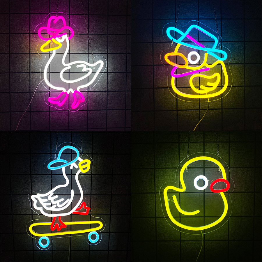 Cowboy Duck Led Neon Signs, Cu - đánh giá và giá Home Office Icon