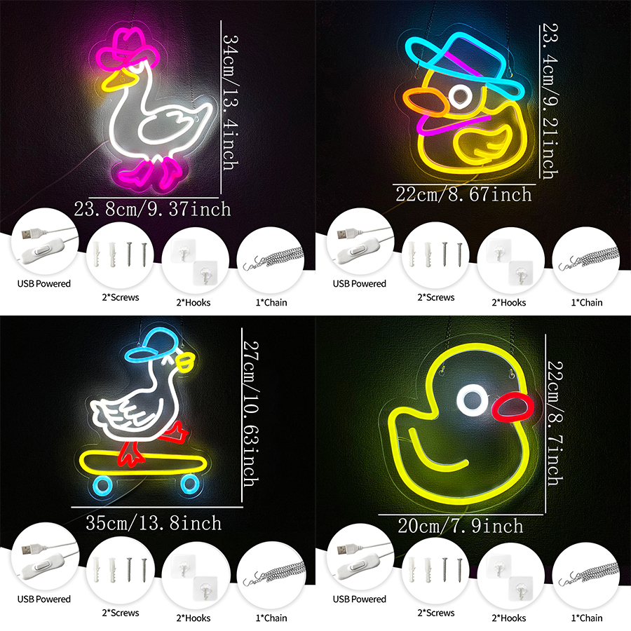Cowboy Duck Led Neon Signs, Cu - đánh giá và giá Home Office Icon