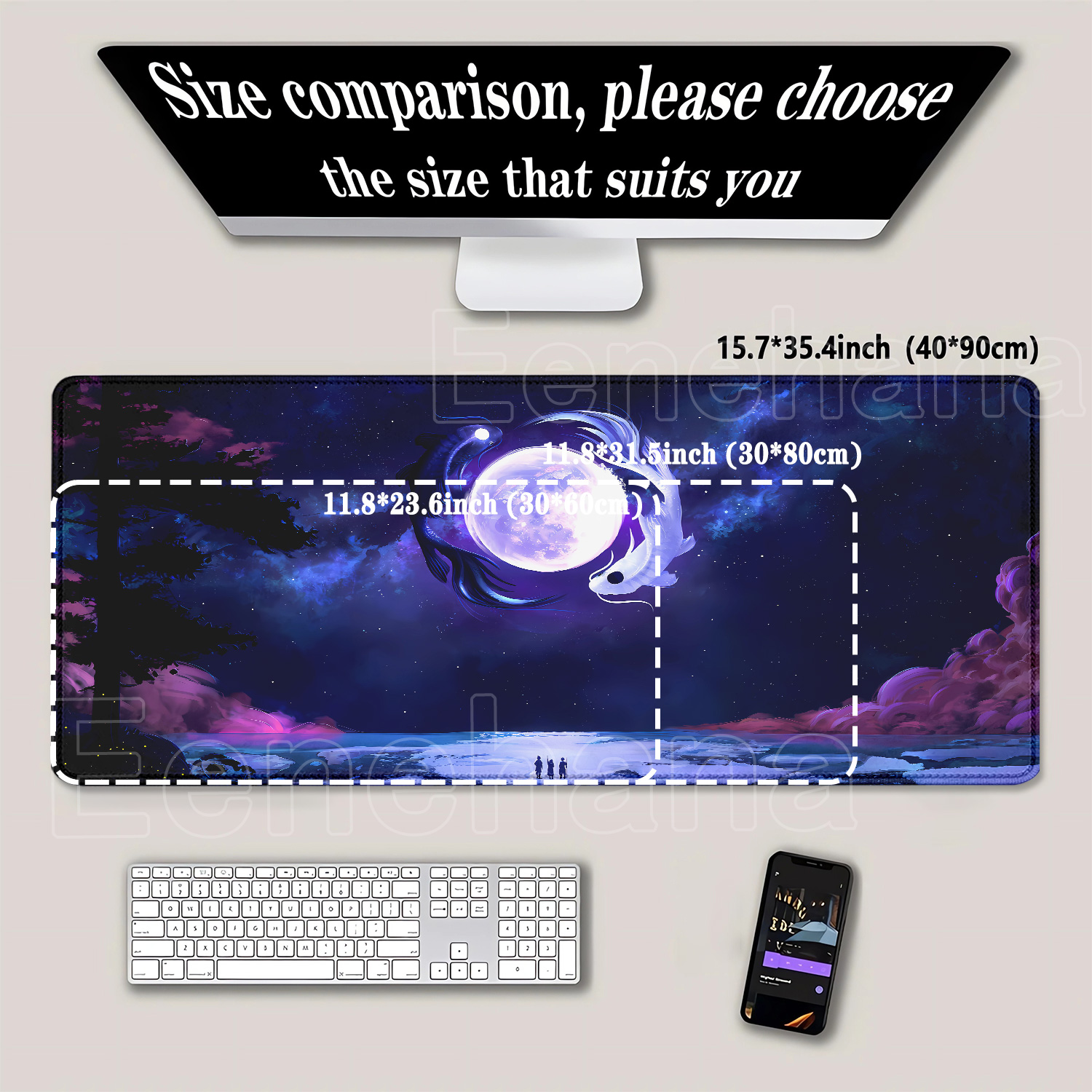 Koi Yinyang Black and White Mo - đánh giá và giá Mousepad Xl Extended