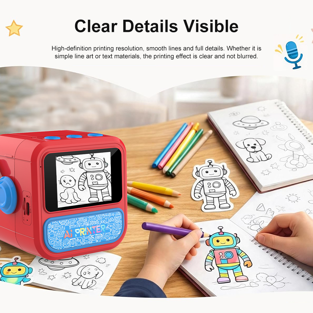 Smart AI Voice Mini Thermal Pr - đánh giá và giá Home Office Printer