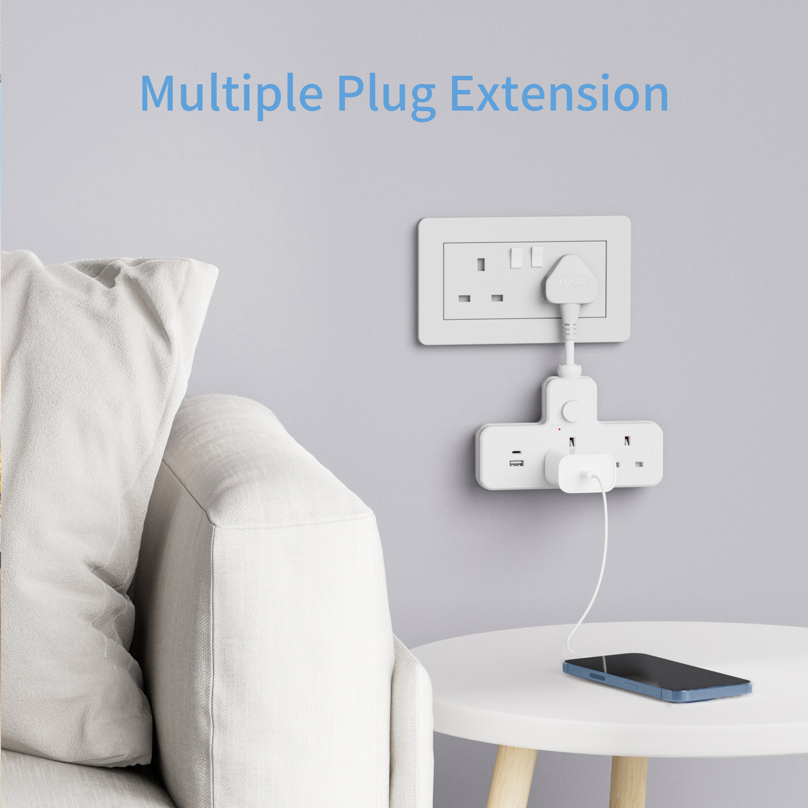 UK Power Plug Wall Outlet 13A  - đánh giá và giá Power Strip Desk