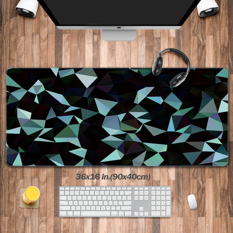Retro Polygon Design Desk Pad, - đánh giá và giá Mousepad Xl Extended