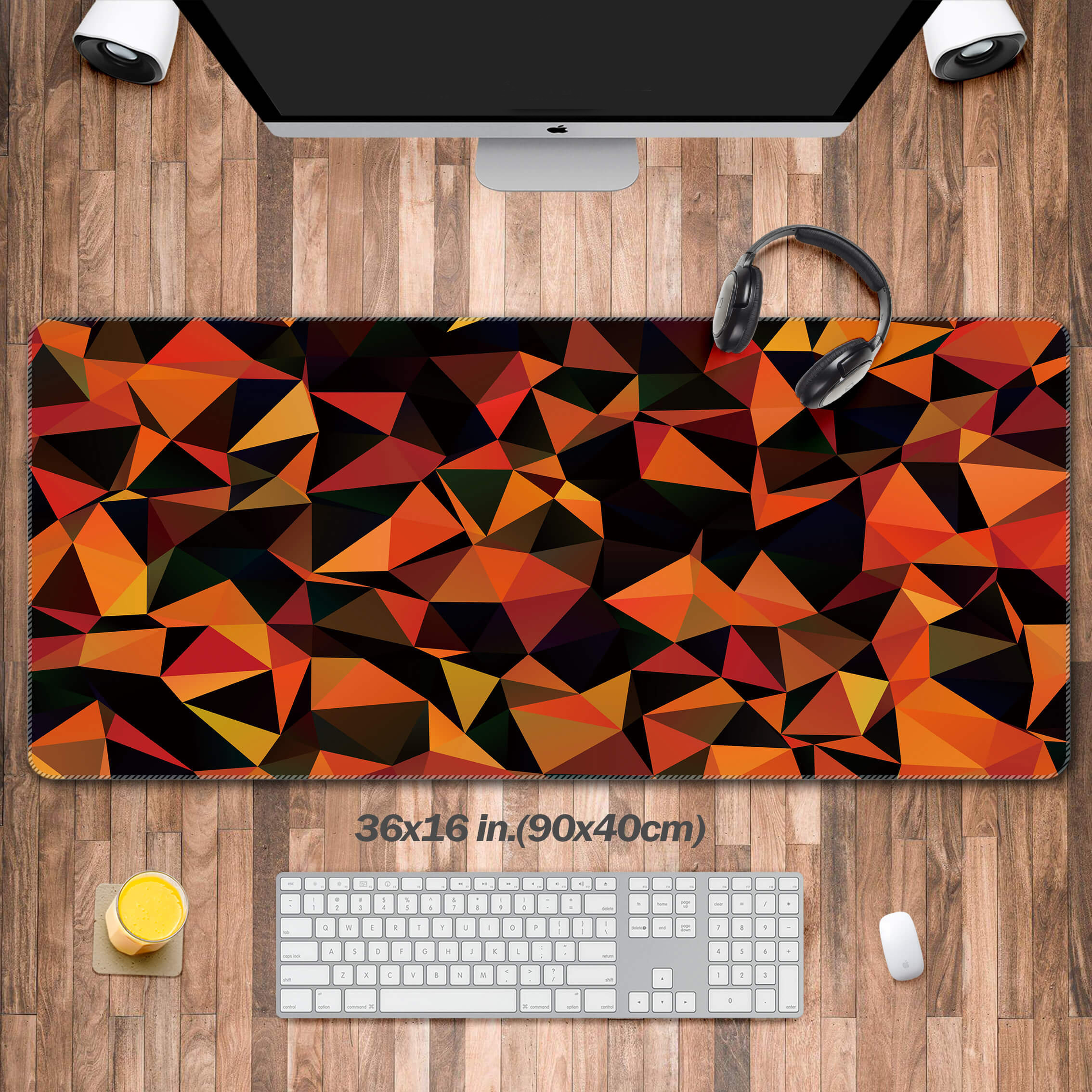 Retro Polygon Design Desk Pad, - đánh giá và giá Mousepad Xl Extended