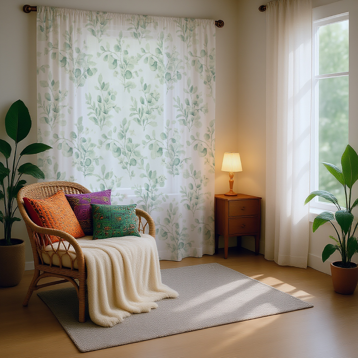 1 Piece Green Branch & Bud She - đánh giá và giá Home Office With Plants