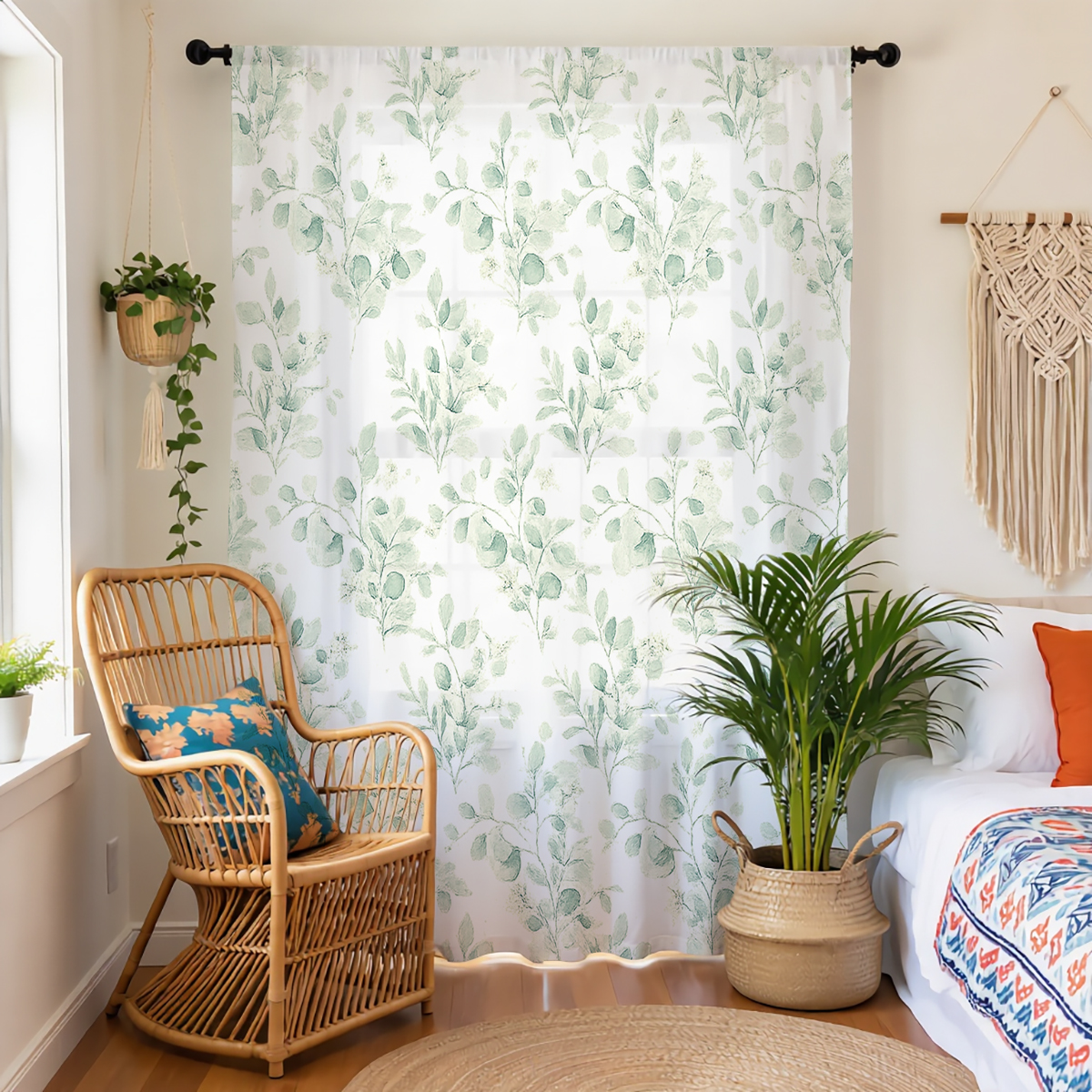 1 Piece Green Branch & Bud She - đánh giá và giá Home Office With Plants
