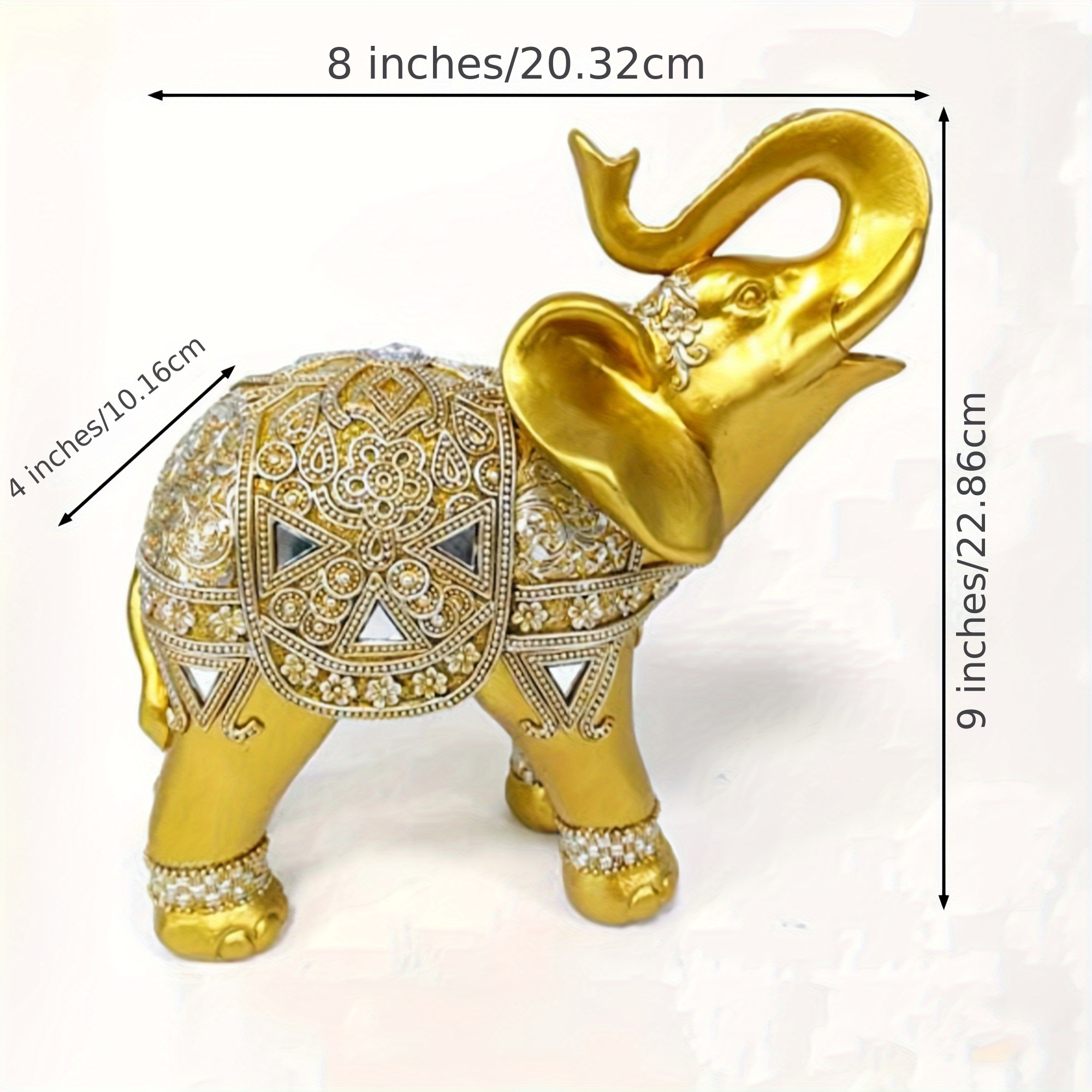 9 Inch Elephant Statue Figurin - đánh giá và giá Home Office In Living Room