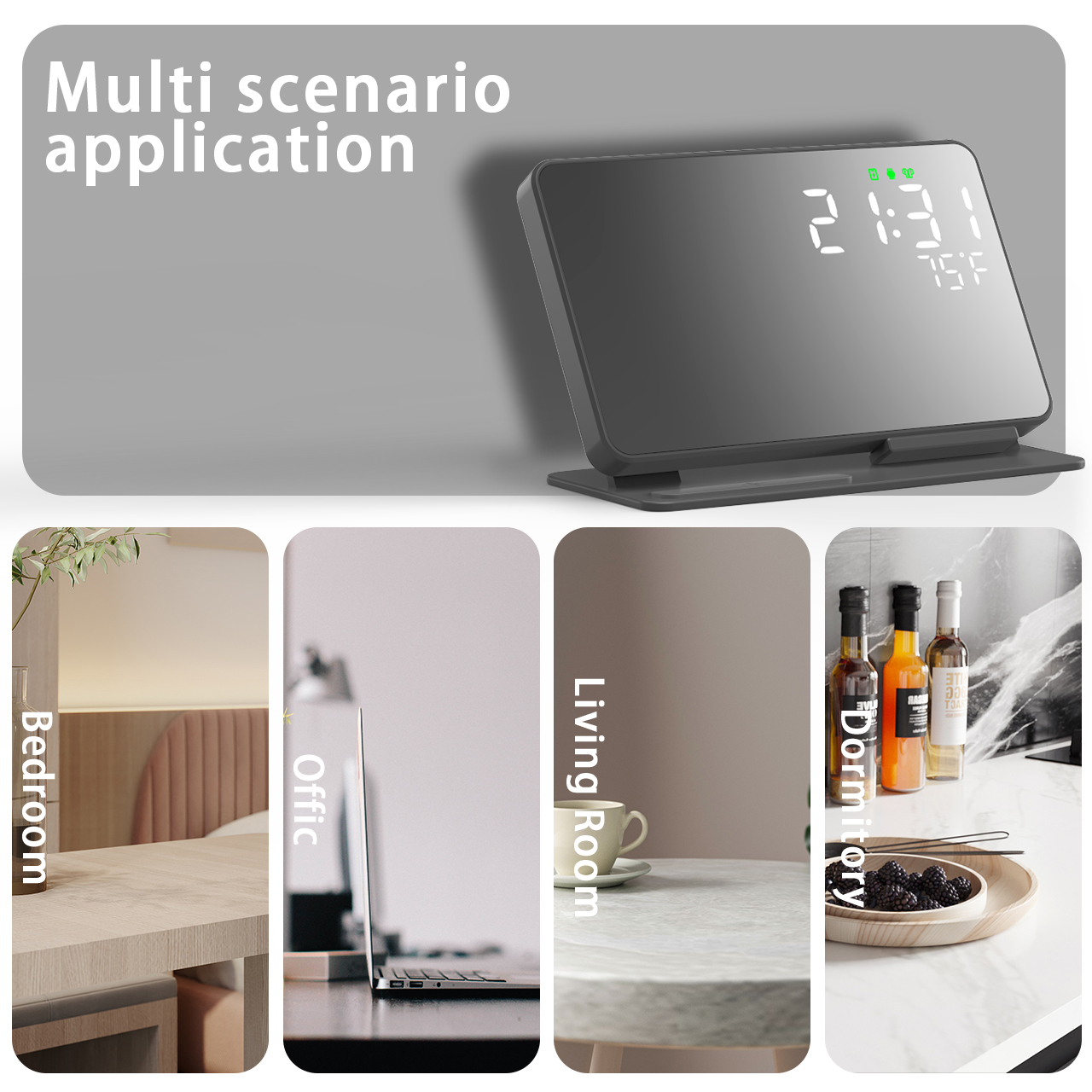 3 in 1 Wireless Charger For iP - đánh giá và giá Led Desk Clock