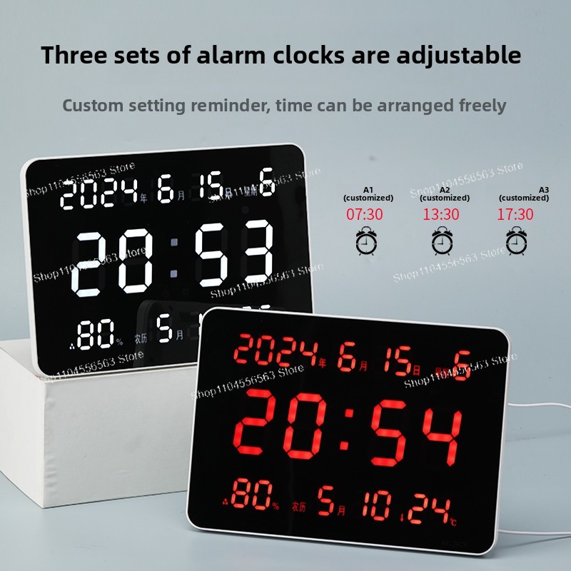 Digital Wall Clock with LED Di - đánh giá và giá Home Office Updates