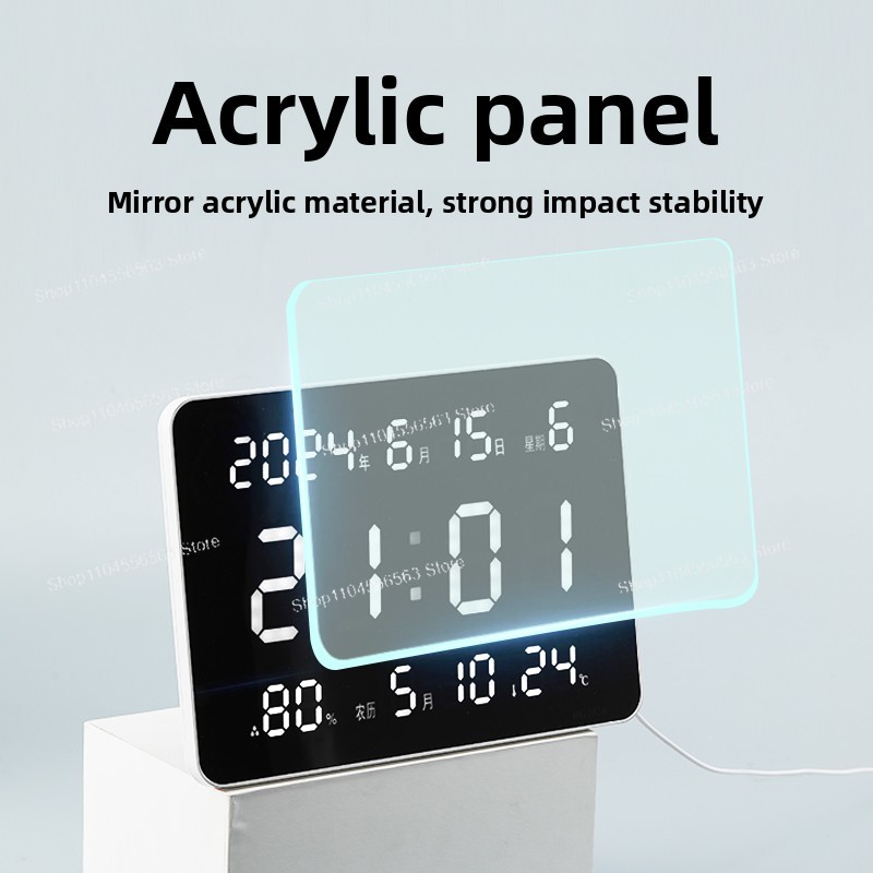 Digital Wall Clock with LED Di - đánh giá và giá Home Office Updates