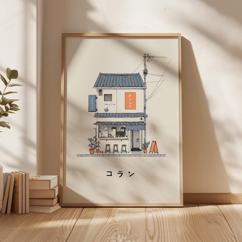 1pc Japanese Ramen Shop Canvas - đánh giá và giá Home Office Minimalist