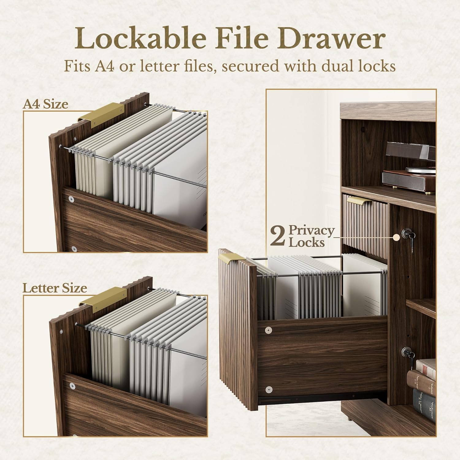 4 Drawer File Cabinet, Fluted  - đánh giá và giá Home Office Printer