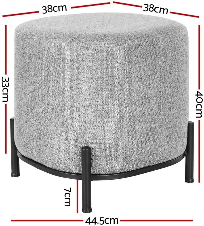 **/Ottoman, Round Footstool Lo - đánh giá và giá Home Office In Living Room