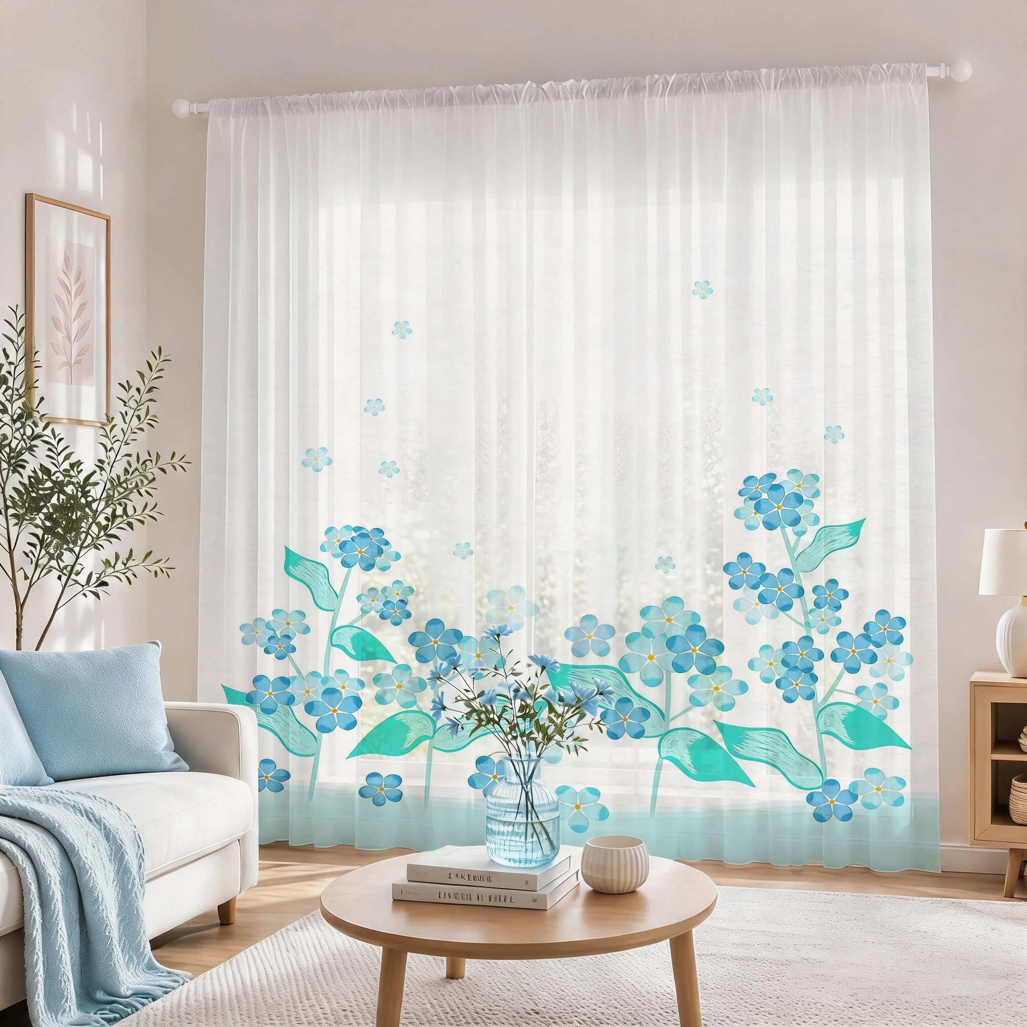 Light blue Modern Gradient She - đánh giá và giá Home Office With Plants