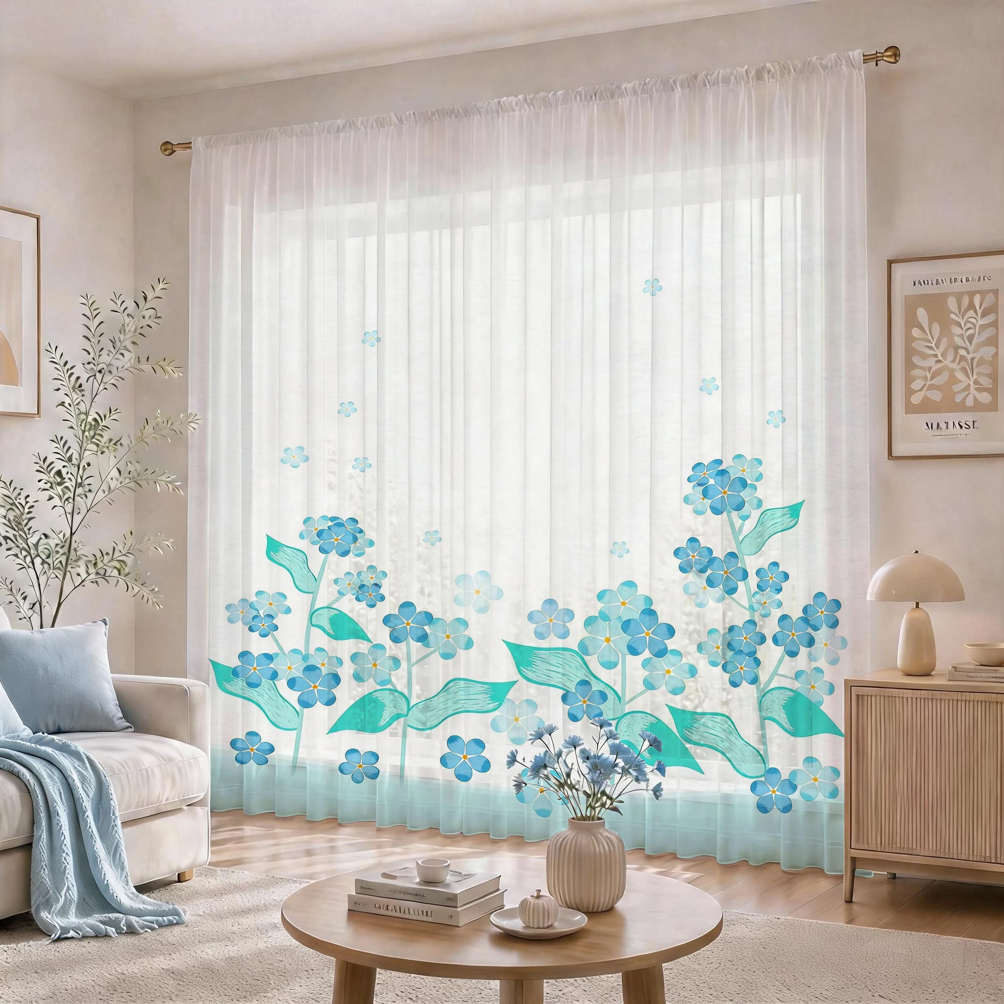 Light blue Modern Gradient She - đánh giá và giá Home Office With Plants
