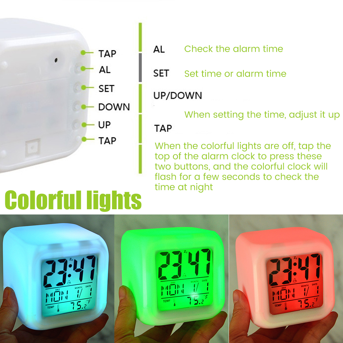 LED Digital Alarm Clock  Mini  - đánh giá và giá Led Desk Clock
