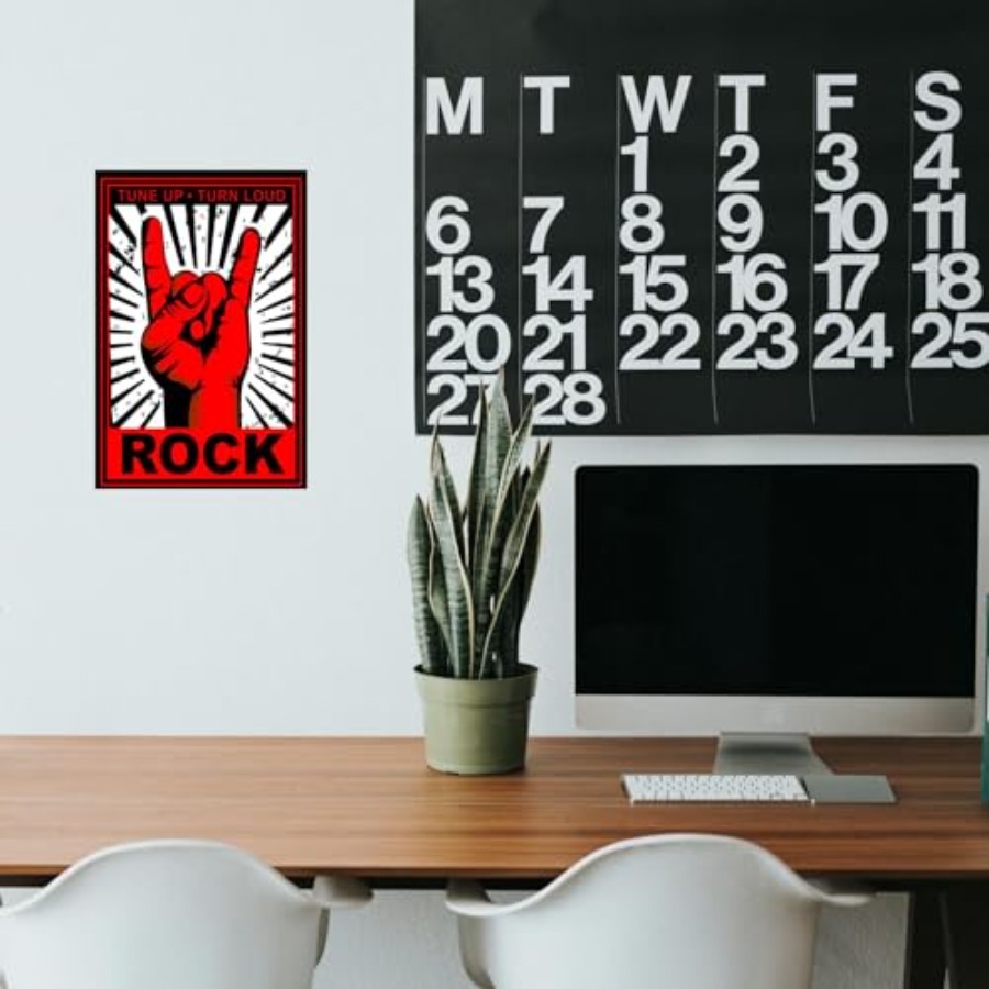 Music Tin Signs, Rock Bands Me - đánh giá và giá Home Office With Plants