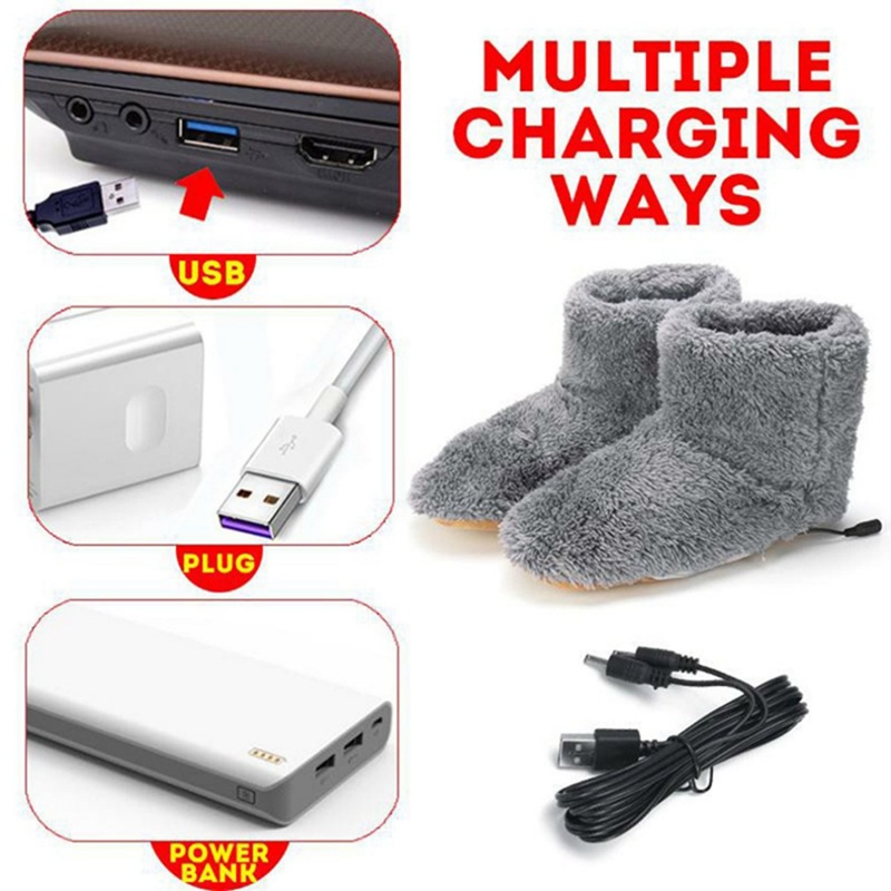 Useful Plush USB Heated Shoes  - đánh giá và giá Home Office Hours