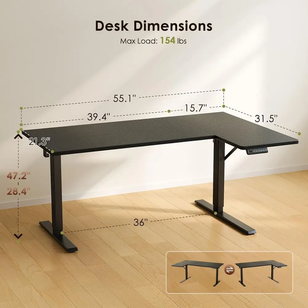 Electric L Shaped Standing Des - đánh giá và giá Standing Desk Electric