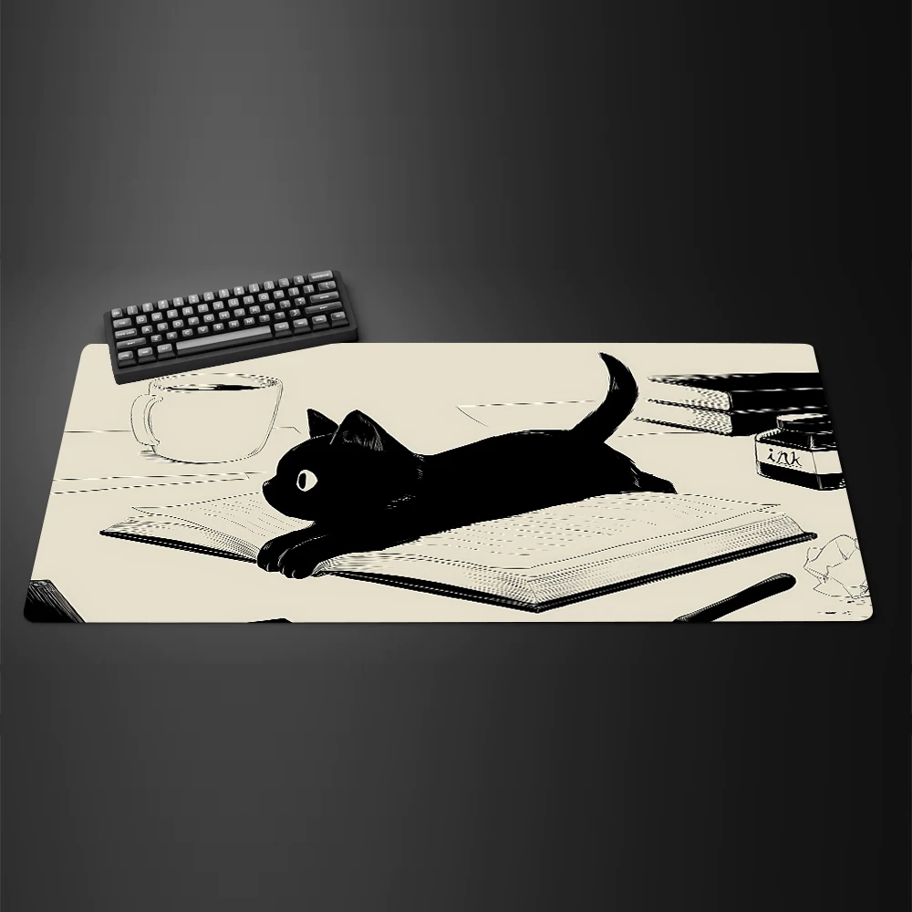 Black Ink Cat Anime Mouspad XL - đánh giá và giá Mousepad Xl Extended