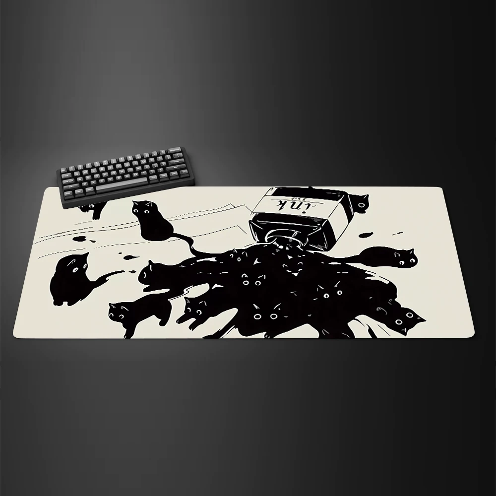 Black Ink Cat Anime Mouspad XL - đánh giá và giá Mousepad Xl Extended