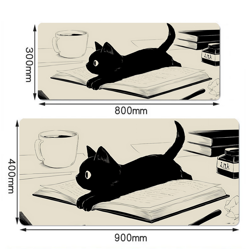 Black Ink Cat Anime Mouspad XL - đánh giá và giá Mousepad Xl Extended