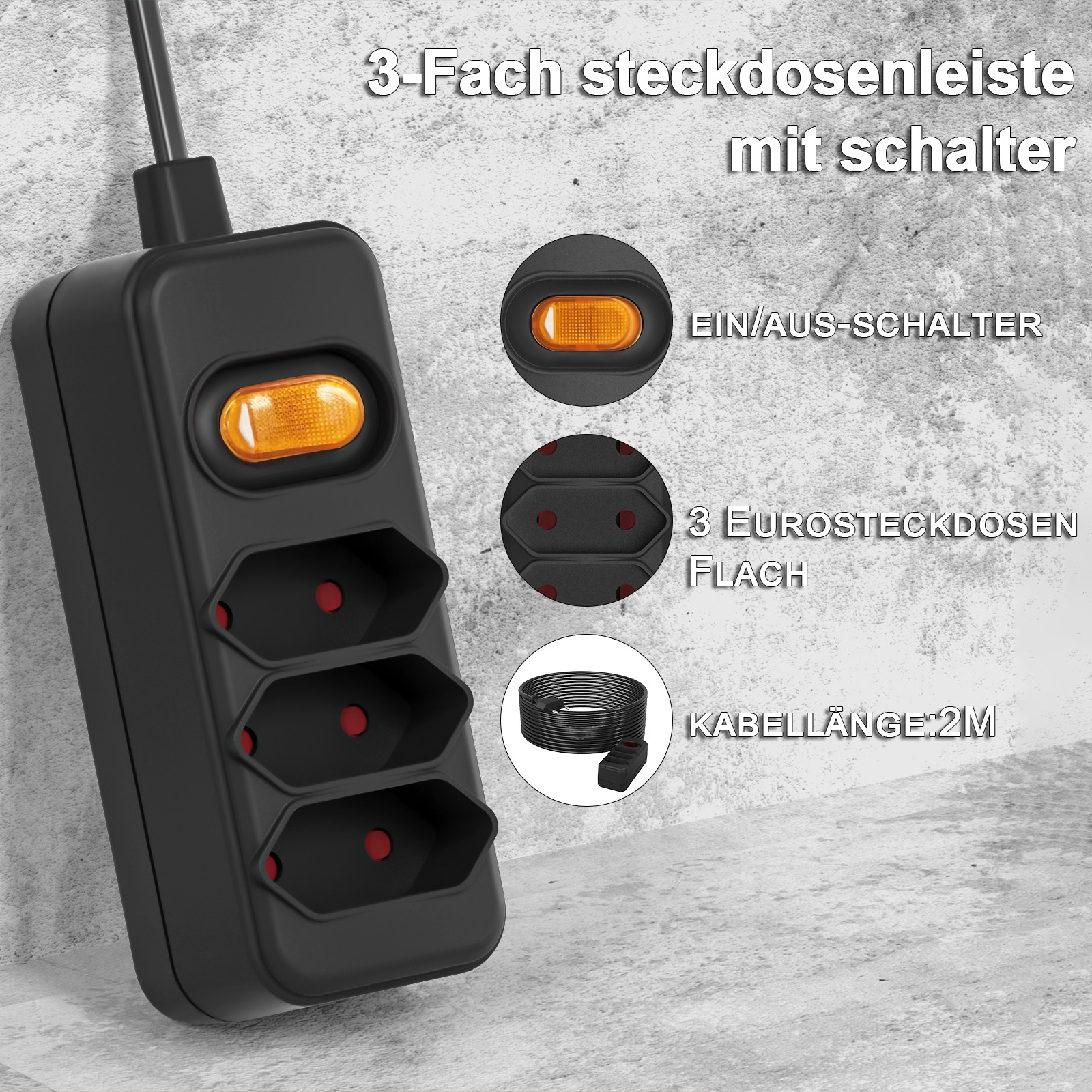 European EU 2 Prong Power Sock - đánh giá và giá Power Strip Desk