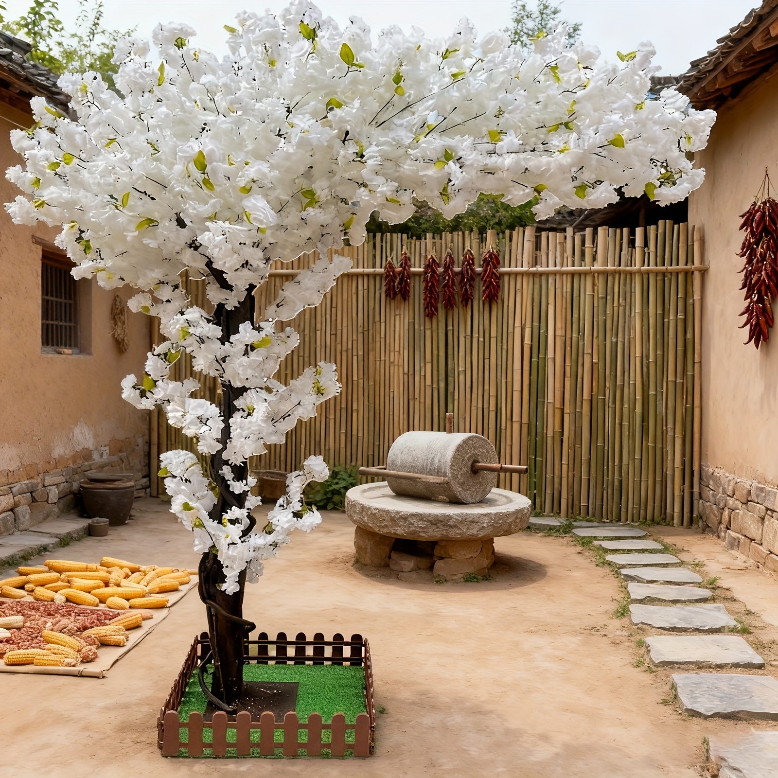 Artificial Cherry Blossom Tree - đánh giá và giá Home Office In Living Room