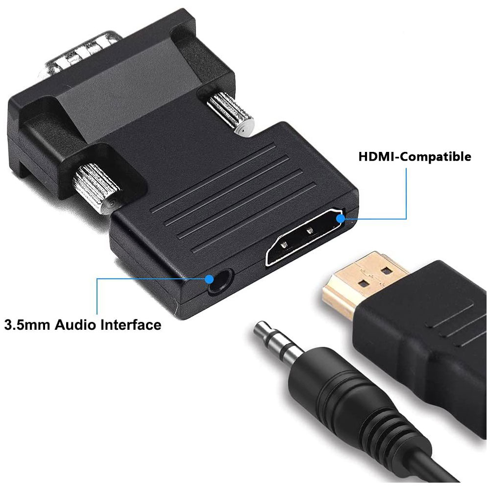 HDMI-compatible to VGA Convert - đánh giá và giá Home Office Laptop