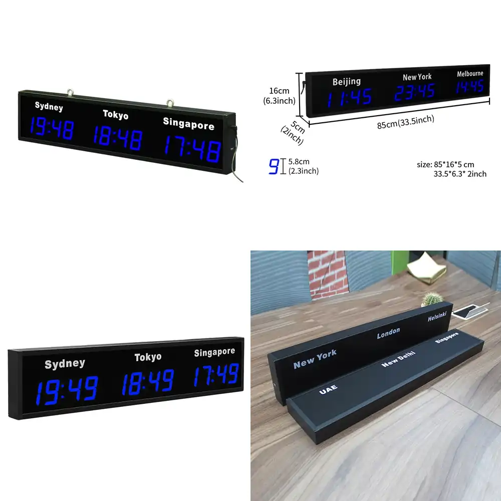 CP034 Digital World Wall Clock - đánh giá và giá Home Office Updates