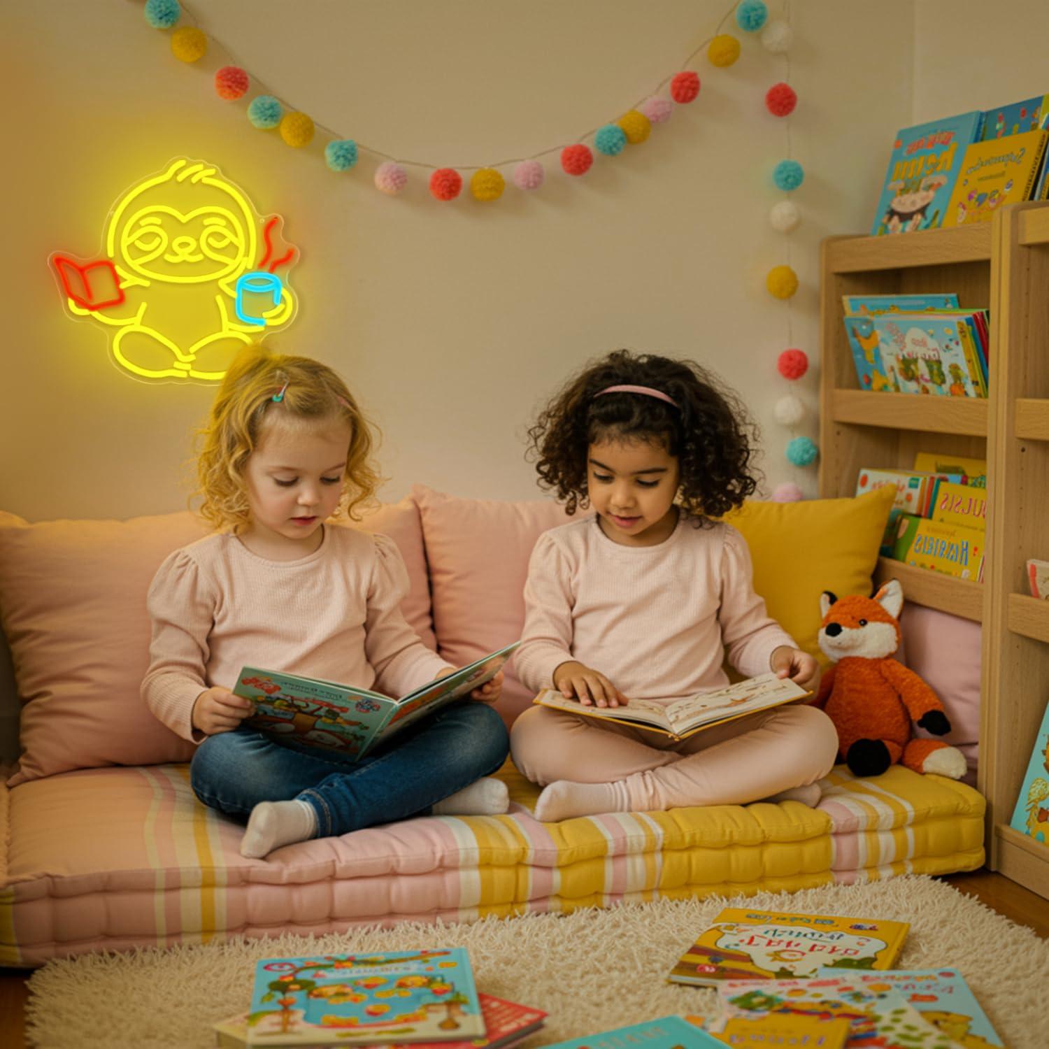 Sloth Neon Sign USB Dimmable L - đánh giá và giá Home Office In Living Room
