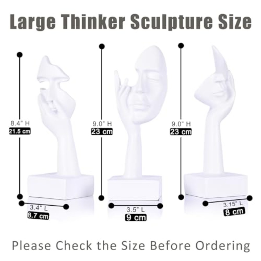 Thinker Large Statue Set - Art - đánh giá và giá Home Office In Living Room