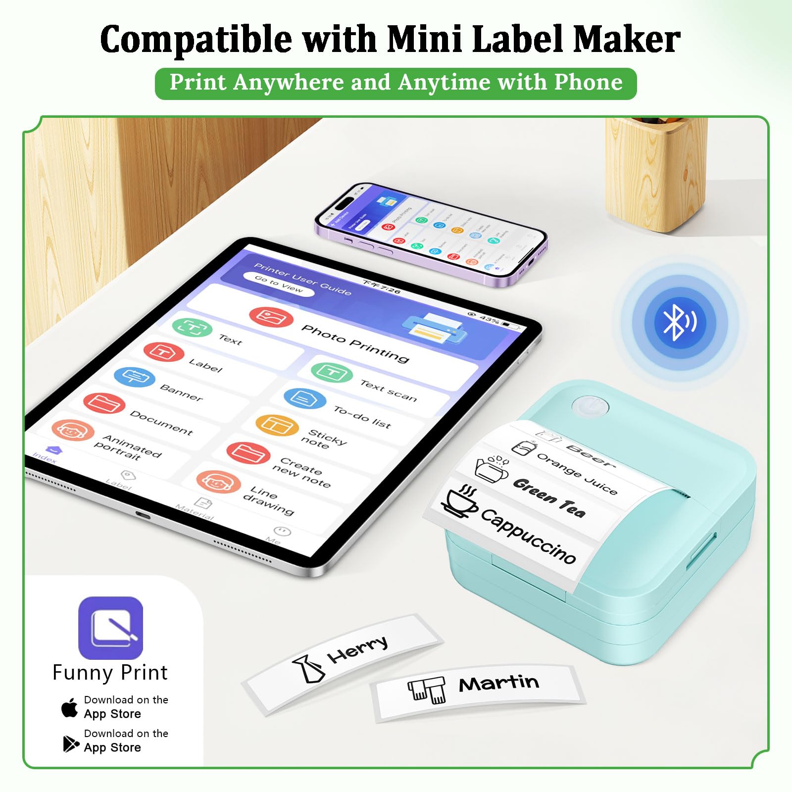 Mini Sticker Printer Label - 5 - đánh giá và giá Home Office Printer