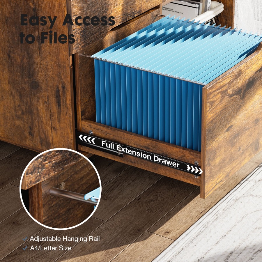 3 Drawer File Cabinet with Whe - đánh giá và giá Home Office Printer