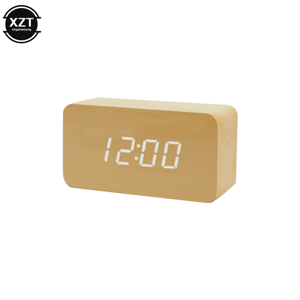 Fashion Alarm Clock LED Wooden - đánh giá và giá Led Desk Clock