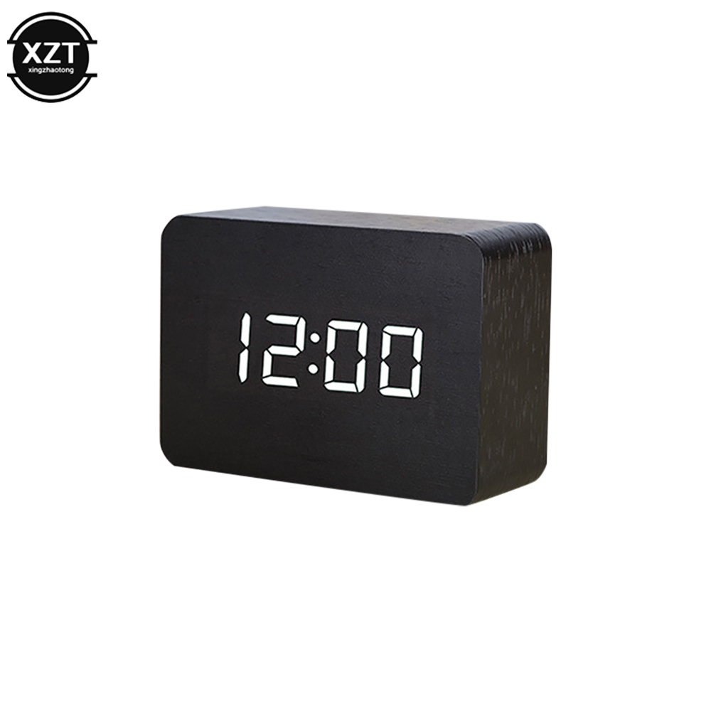 Fashion Alarm Clock LED Wooden - đánh giá và giá Led Desk Clock