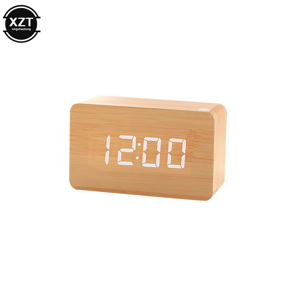 Fashion Alarm Clock LED Wooden - đánh giá và giá Led Desk Clock