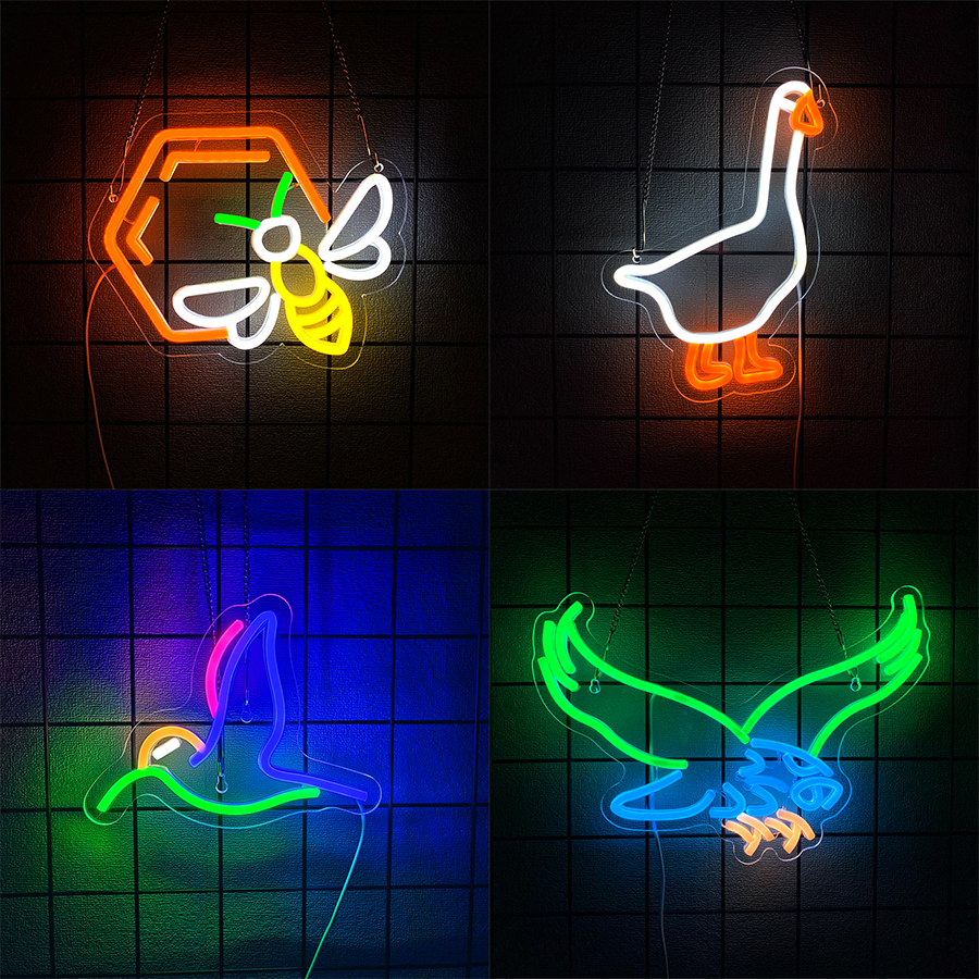 Animal Led Neon Sign, Cartoon  - đánh giá và giá Home Office Icon
