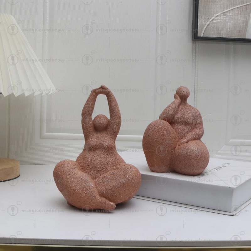 1pc, Sandstone Resin  Chubby W - đánh giá và giá Home Office In Living Room