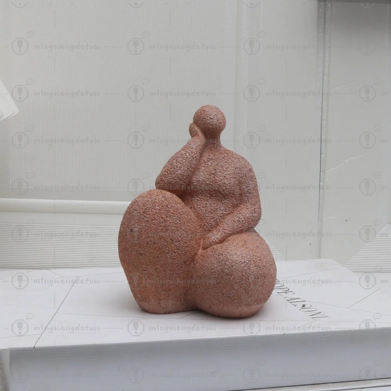 1pc, Sandstone Resin  Chubby W - đánh giá và giá Home Office In Living Room