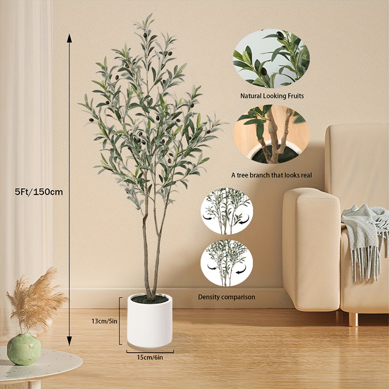 Artificial Olive Tree Set – 7F - đánh giá và giá Home Office In Living Room