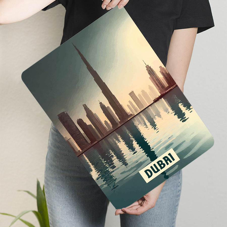 Dubai Skyline at Sunset Metal  - đánh giá và giá Home Office Dubai